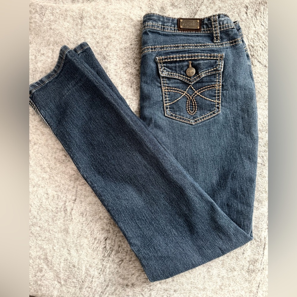 Earl Jean Bootcut Jeans Medium Wash | Size 12 | Western Stitch Pocket